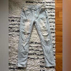 Distressed Light Blue Boy’s Jeans